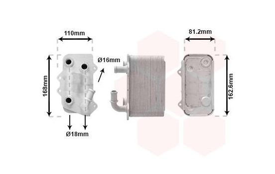 Oil Cooler, engine oil 74013704 International Radiators