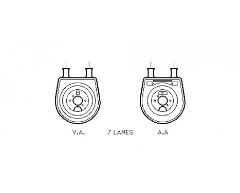 Oil Cooler, engine oil 82003154 International Radiators, Image 2