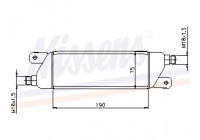 Oil Cooler, engine oil 90568 Nissens
