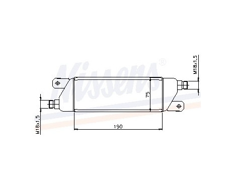 Oil Cooler, engine oil 90568 Nissens