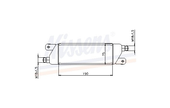 Oil Cooler, engine oil 90568 Nissens