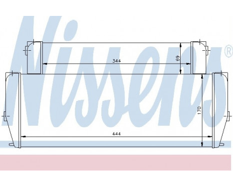 Oil Cooler, engine oil 90587 Nissens