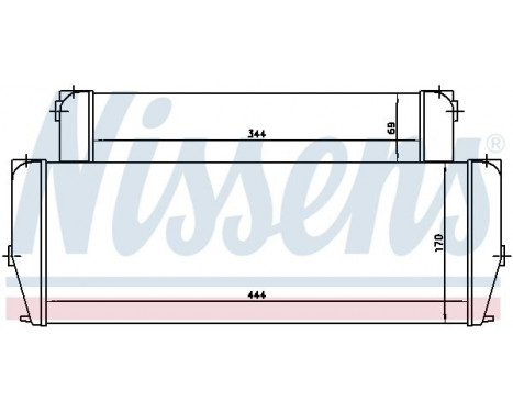Oil Cooler, engine oil 90587 Nissens, Image 2