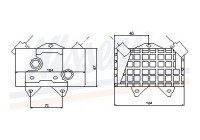 Oil Cooler, engine oil 90597 Nissens