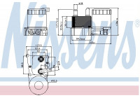 Oil Cooler, engine oil 90696 Nissens