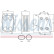 Oil Cooler, engine oil 90740 Nissens