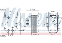Oil Cooler, engine oil 90804 Nissens