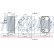 Oil Cooler, engine oil 90809 Nissens