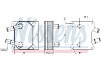 Oil Cooler, engine oil 90897 Nissens