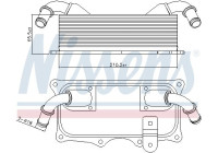 Oil Cooler, engine oil 90937 Nissens