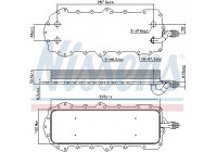 Oil Cooler, engine oil 90944 Nissens