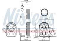 Oil Cooler, engine oil 90970 Nissens
