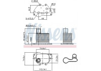Oil Cooler, engine oil 90981 Nissens