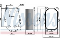 Oil Cooler, engine oil 90987 Nissens