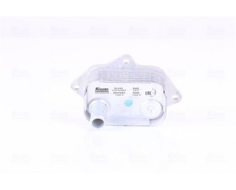 Oil Cooler, engine oil 91103 Nissens, Image 2