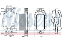 Oil Cooler, engine oil 91118 Nissens