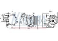 Oil Cooler, engine oil 91312 Nissens
