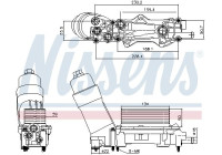 Oil cooler, engine oil 91336 Nissens