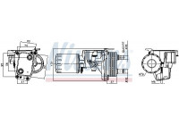 Oil cooler, engine oil 91337 Nissens