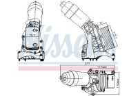 Oil cooler, engine oil 91395 Nissens