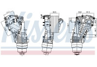 Oil cooler, engine oil 91399 Nissens