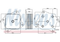 Oil cooler, engine oil 91421 Nissens
