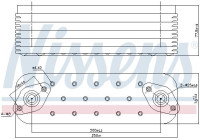 Oil cooler, engine oil 91465 Nissens