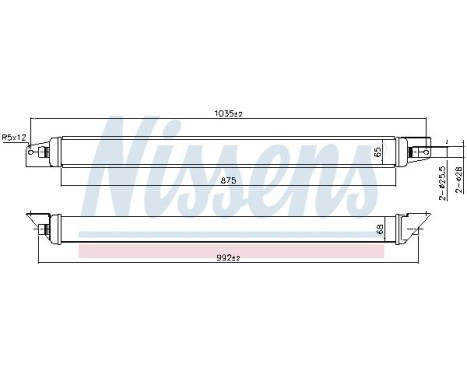 Oil cooler, engine oil 91485 Nissens, Image 5