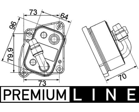 Oil Cooler, engine oil BEHR *** PREMIUM LINE ***