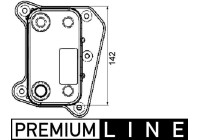 Oil Cooler, engine oil BEHR *** PREMIUM LINE ***