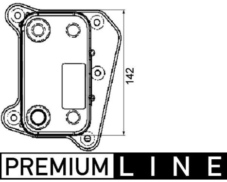 Oil Cooler, engine oil BEHR *** PREMIUM LINE ***