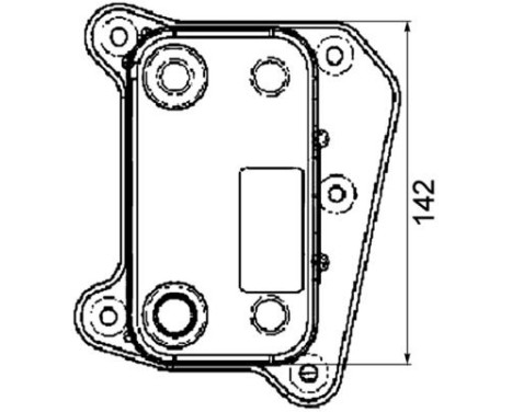 Oil Cooler, engine oil BEHR *** PREMIUM LINE ***, Image 2