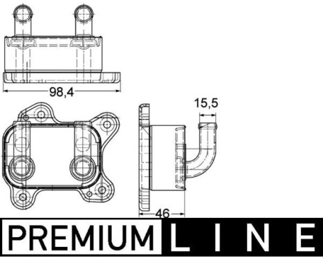 Oil Cooler, engine oil BEHR *** PREMIUM LINE ***