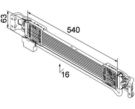 Oil Cooler, engine oil BEHR *** PREMIUM LINE ***
