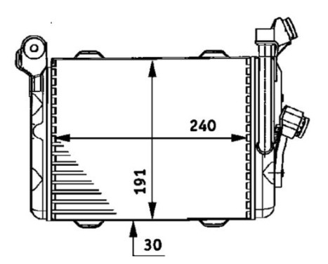 Oil Cooler, engine oil BEHR *** PREMIUM LINE ***, Image 2