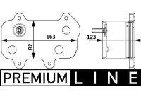 Oil Cooler, engine oil BEHR *** PREMIUM LINE ***