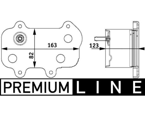 Oil Cooler, engine oil BEHR *** PREMIUM LINE ***