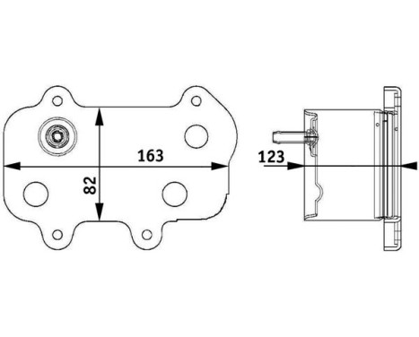 Oil Cooler, engine oil BEHR *** PREMIUM LINE ***, Image 2