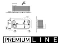Oil Cooler, engine oil BEHR *** PREMIUM LINE ***