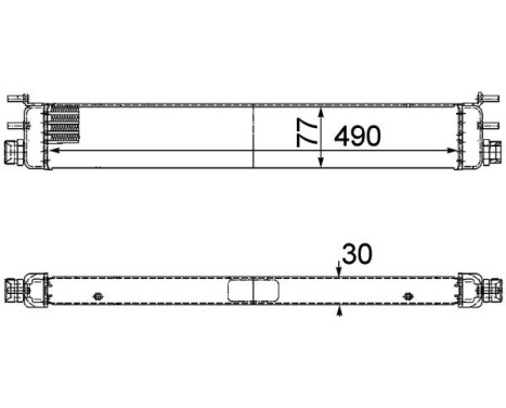 Oil Cooler, engine oil BEHR *** PREMIUM LINE ***