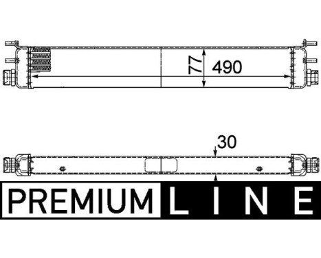 Oil Cooler, engine oil BEHR *** PREMIUM LINE ***, Image 2