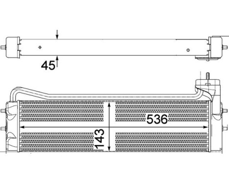 Oil Cooler, engine oil BEHR *** PREMIUM LINE ***, Image 2