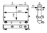 Oil Cooler, engine oil BEHR *** PREMIUM LINE ***