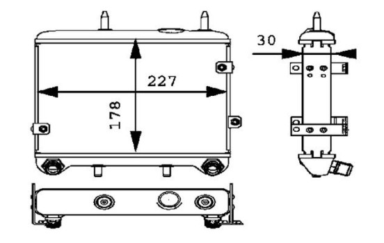 Oil Cooler, engine oil BEHR *** PREMIUM LINE ***