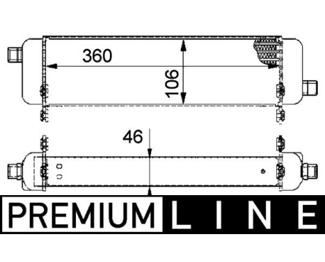 Oil Cooler, engine oil BEHR *** PREMIUM LINE ***