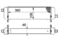 Oil Cooler, engine oil BEHR *** PREMIUM LINE ***