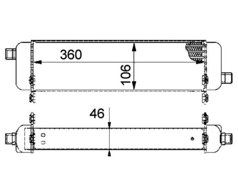 Oil Cooler, engine oil BEHR *** PREMIUM LINE ***, Image 2