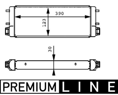 Oil Cooler, engine oil BEHR *** PREMIUM LINE ***