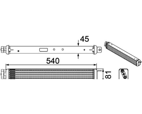 Oil Cooler, engine oil BEHR *** PREMIUM LINE ***
