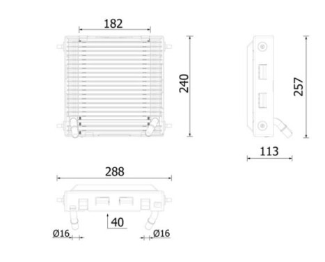 Oil Cooler, engine oil BEHR *** PREMIUM LINE ***, Image 10